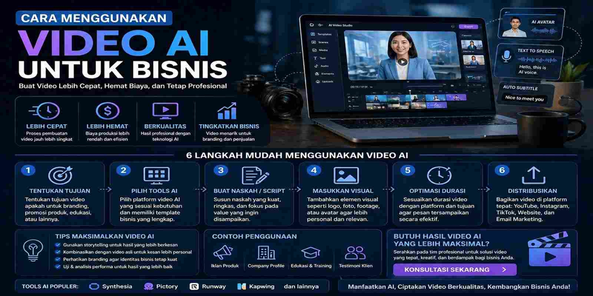 Cara Menggunakan Video AI untuk Konten Bisnis yang Efektif