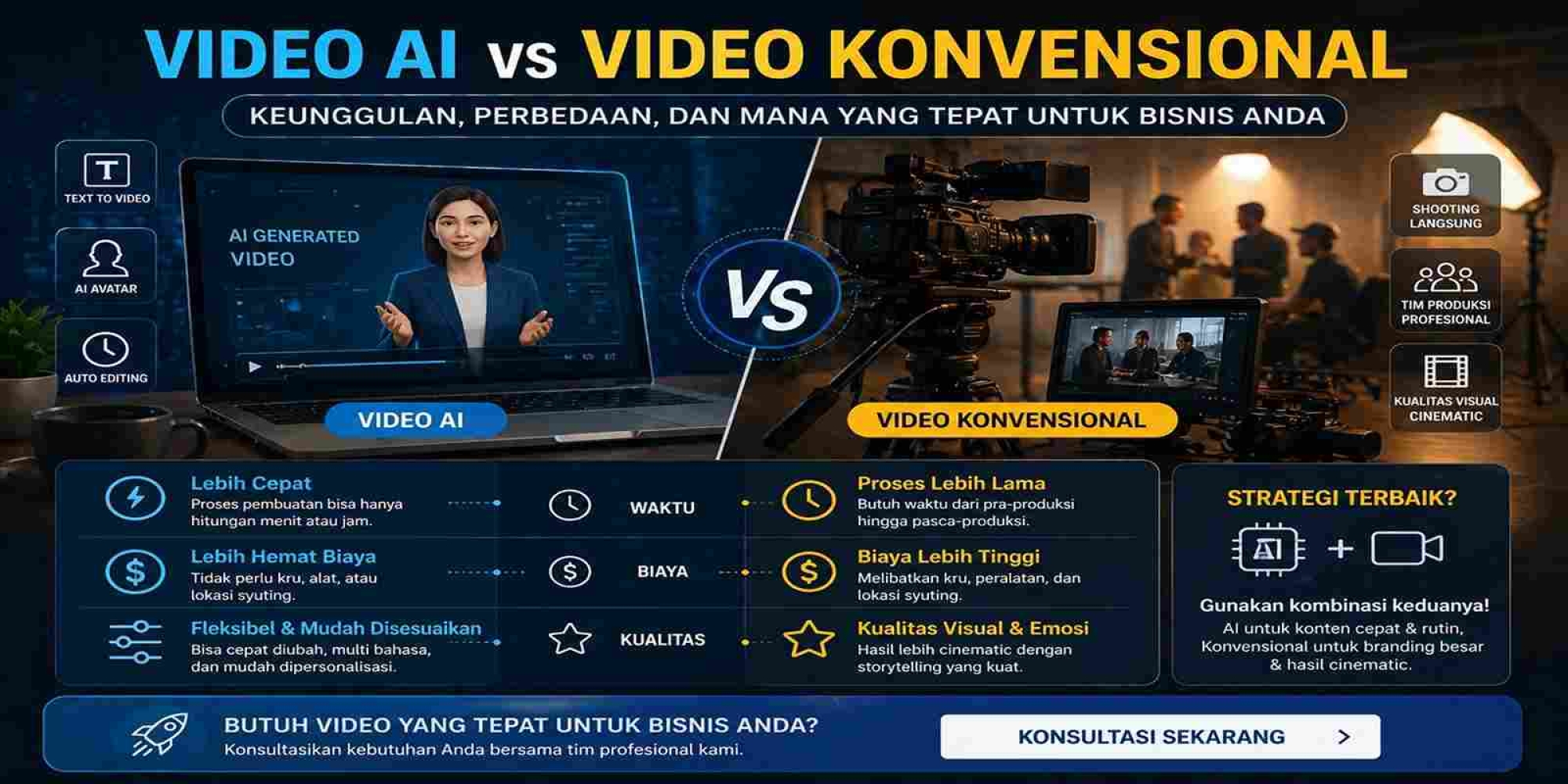 Keunggulan Video AI Dibandingkan Video Konvensional